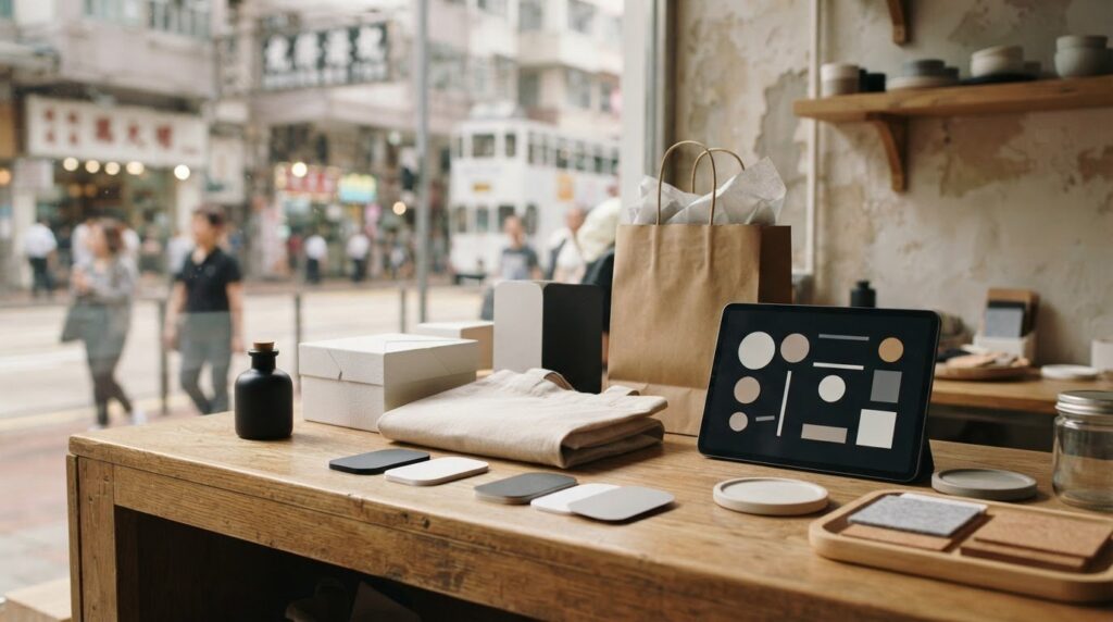 Brand identity system design and how its elements work together